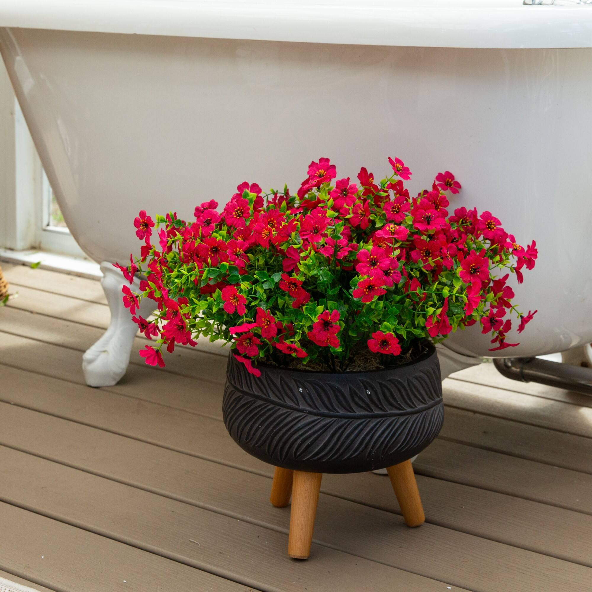 13" UV Resistant Artificial Daisy Bushes